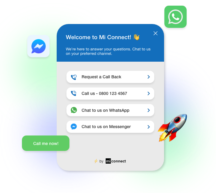 Mi Connect Instant Callback Widget